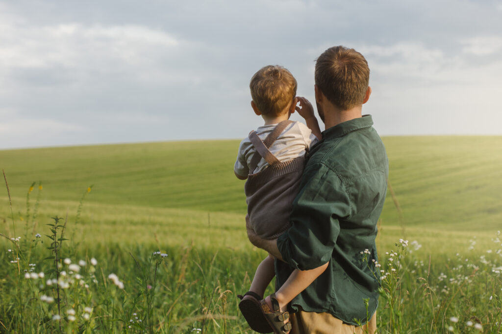 Father and kid