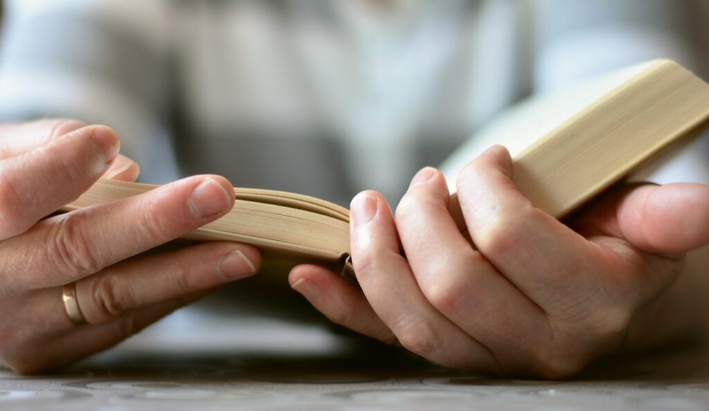 hands, a book, read, open book, bible, literature, book pages, to learn, to study, training, browse, pitched, bible, bible, bible, bible, bible-3456365.jpg